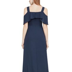 BCBGMaxazria Charley Cold-Shoulder Gown